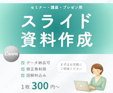 Canvaでスライド資料を作成します ｜わかりやすい図解・修正無制限・データ納品可能◎