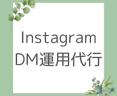 InstagramのDM運用代行を1ヶ月間します 手作業/集客/アップ/フォロワー/DM/ターゲット