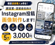 建設業向けInstagram投稿作成します イメージ1