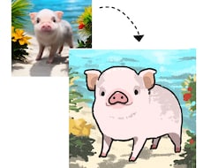 ゆる〜いペットの似顔絵描きます イメージ1