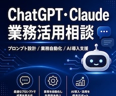 ChatGPT・Claude業務活用相談に乗ります イメージ1