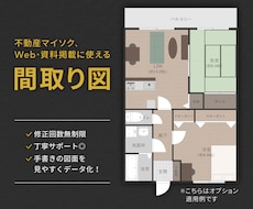 不動産マイソクに◎美しく見やすい間取り図制作します イメージ1