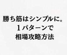 勝ち筋はシンプルに。１パターンで相場攻略法教えます 投資歴１３年専業トレーダーママによるシンプルFXトレード法
