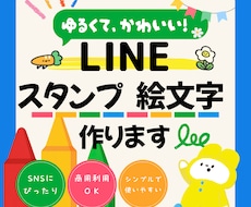 商用OK！ポップなLINEスタンプ絵文字制作します イメージ1