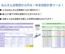 ねんきん定期便から年金額を自動計算します 【1箇所入れるだけ】何歳から貰う？年金の繰上げ繰下げ自動計算