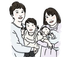 お写真から似顔絵作成いたします 思い出をおしゃれに！アイコンにも◎