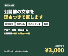 ブログ・資料・メールの文章を校正・校閲します イメージ1
