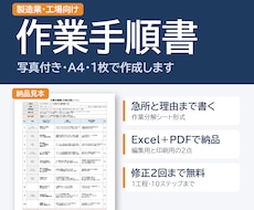 製造業の作業手順書を写真付きで作成します イメージ1