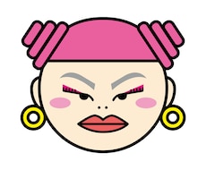 福笑いでシンプル過ぎる似顔絵作成します 独自に作成した顔のパーツを福笑い形式で配置して似顔絵作ります
