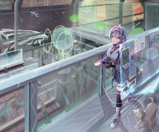 背景付きキャラクターイラスト作成します イメージ1