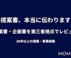 提案書・企画書を第三者視点でレビューします 論理構造・説得力を第三者視点で確認します