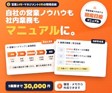 文字だらけのマニュアルを1枚の図解にします イメージ1