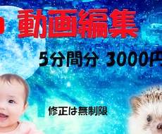 動画全般心を込めて編集したします イメージ1