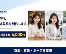 同じ人物でSNS用AI写真を制作しますます イメージ1