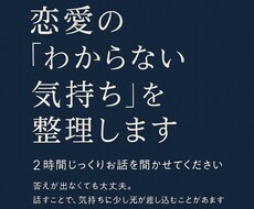 恋愛の“わからない気持ち”を整理します イメージ1