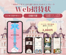 期間限定モニター価格！WEB招待状を作成します イメージ1