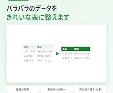 CSV・Excelデータの整形を代行します イメージ1