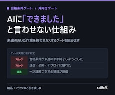 AIに「できました」と言わせない仕組みを作ります イメージ1