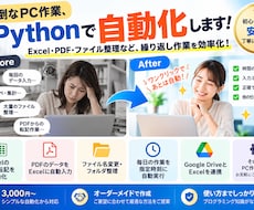 面倒なPC作業をPythonで自動化します イメージ1