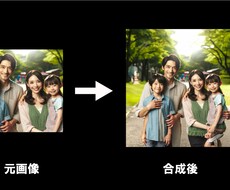 写真の写っていない外側を合成します イメージ1