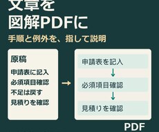 長い原稿を図解と説明用PDFに整えます イメージ1