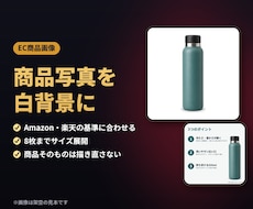 商品写真を白背景に切り抜いてサイズ展開します イメージ1