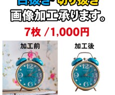 商品画像等の加工（白抜き・切り抜き）承ります イメージ1