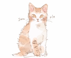 ふわっとした動物のイラスト描きます 愛犬・愛猫のイラスト。グッズ作成におすすめです。