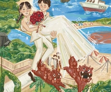 優しいタッチで似顔絵を描きます イメージ1