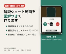 医療・健康の解説ショート動画を図解つきで作ります イメージ1