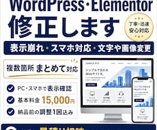 WordPress・Elementorを修正します イメージ1