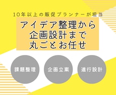 曖昧な状況を整理し、“動ける企画”を作ります イメージ1