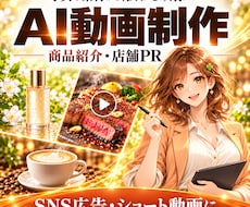 AIで商品紹介・店舗PR動画を制作します イメージ1