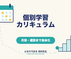志望校から逆算した学習計画を作成します イメージ1
