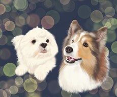 大切なご家族様のリアルで綺麗な似顔絵描きます 記念に、グッズ作りに、プレゼントにいかがでしょうか