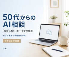 50代からのAI活用の悩みを整理します イメージ1