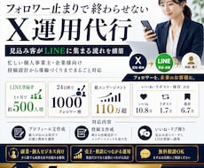 X運用代行で公式LINEの友達を増やします イメージ1