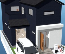 間取り図から3D画像作成ます イメージ1
