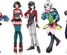 キャラクター立ち絵を描きします イメージ1