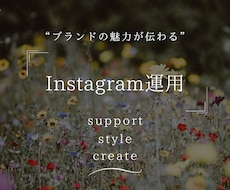 ブランドの魅力が伝わるInstagram運用します イメージ1