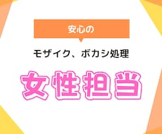 格安で女性にだけ頼みたいモザイクボカシ処理します イメージ1