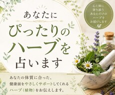 あなたにぴったりのハーブを占います イメージ1