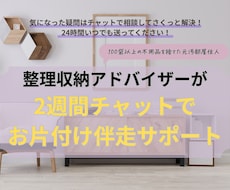 2週間の片付けチャット伴走！毎日アドバイスします ズボラさんでも家が片付く！プロが正しいステップを伝授します