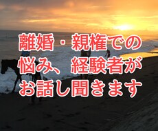 離婚・親権で悩んでいる方のお話を聞き心を楽にします 探偵依頼、調停、離婚裁判、親権変更調停、色々体験してきました