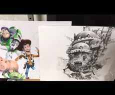 色鉛筆や鉛筆でお気に入りの画像や絵などを模写します イメージ1