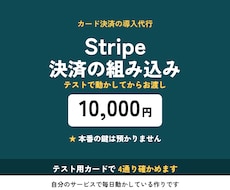 Stripeのカード決済を導入します イメージ1