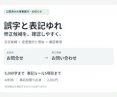公開済み文章の誤字と表記ゆれを確認します イメージ1