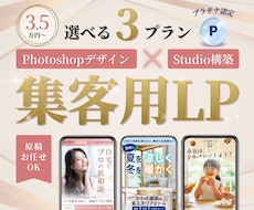 選べる3プラン | 個人店の集客用LPをつくります イメージ1