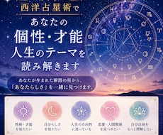 西洋占星術であなたの個性を読み解きます イメージ1