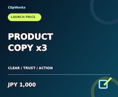 商品・サービス紹介文を3案作ります イメージ1